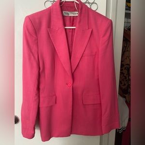 Zara blazer, pink, size M in excellent condition